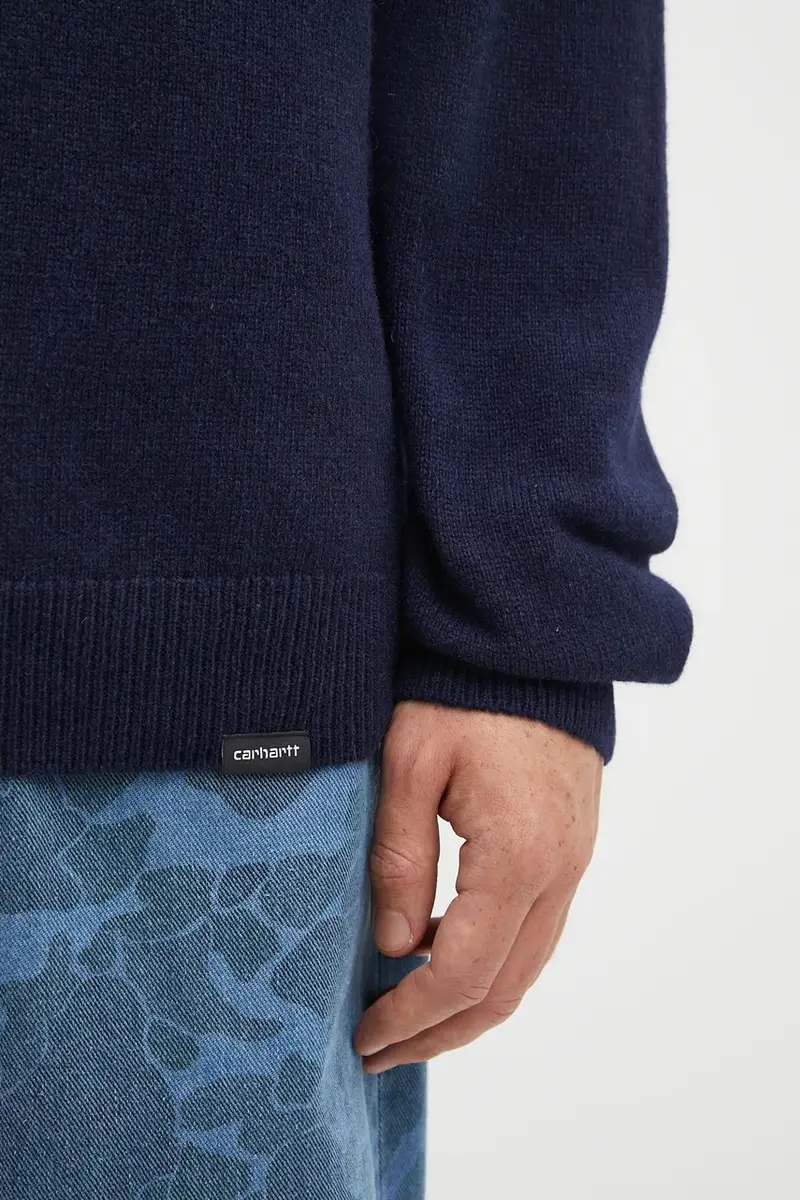 maglione con lana Alten Sweater colore blu navy I033917.J0XX miniatura 4