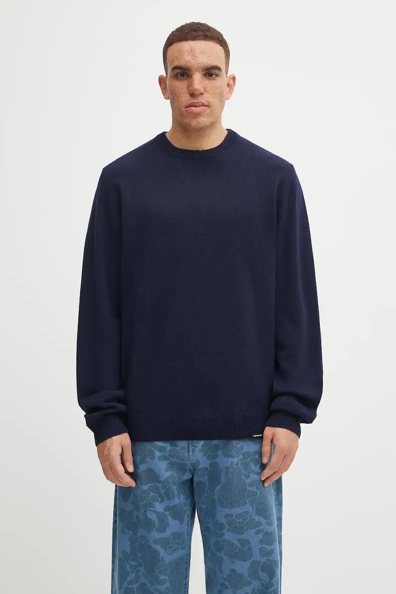 maglione con lana Alten Sweater colore blu navy I033917.J0XX