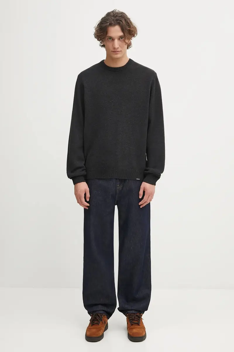 maglione con lana Alten Sweater colore nero I033917.BTXX miniatura 5