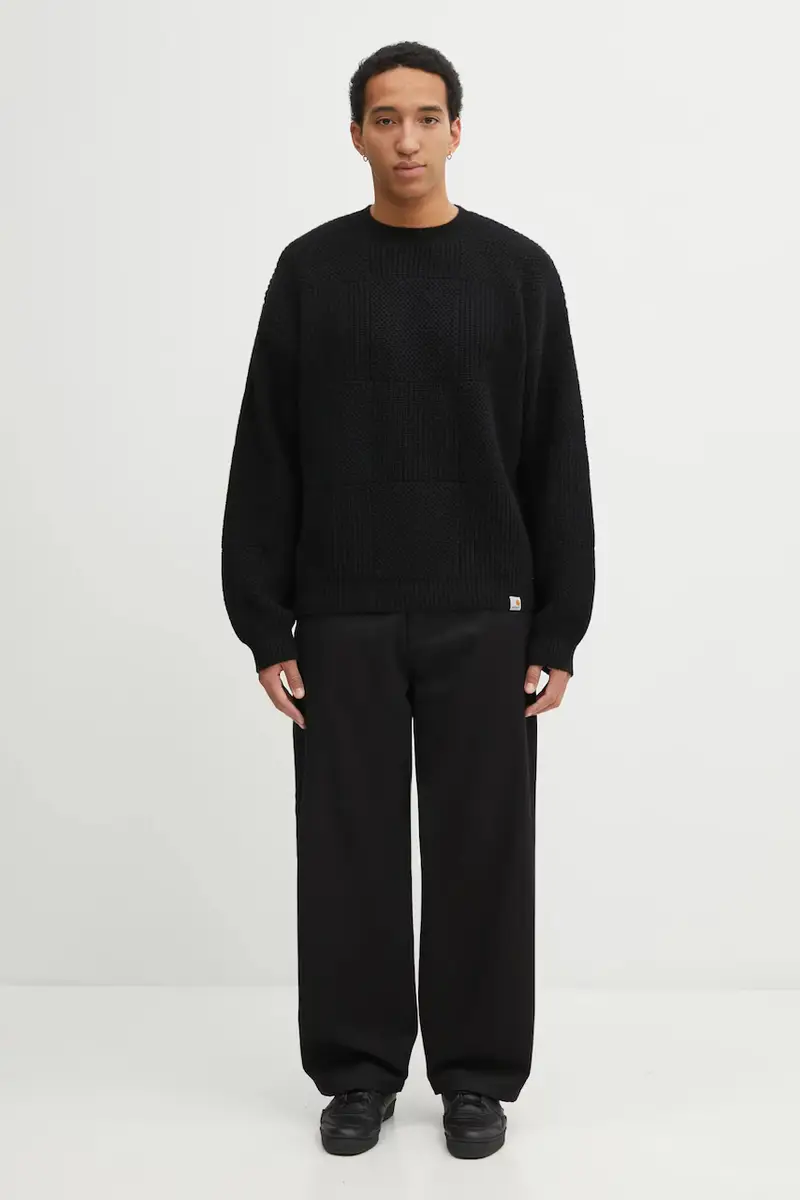 maglione con lana Bishop Sweater colore nero I035591.89XX miniatura 4