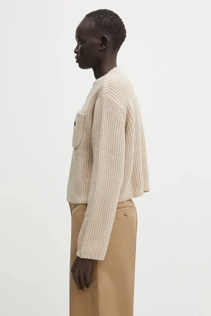 maglione con lana W' Mira Sweater colore beige I035382.2LPXX miniatura 2