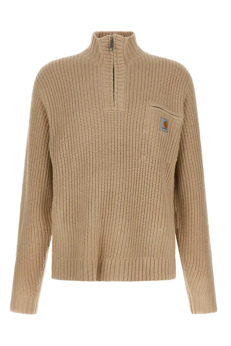 Maglione 'Detroit Half Zip' Beige