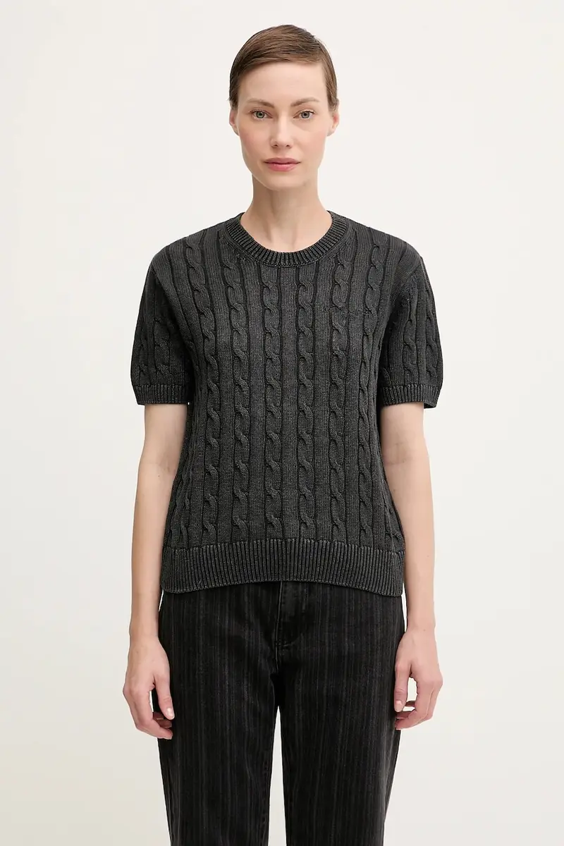 maglione in cotone W' Carter Knit donna colore nero I035181.89GD