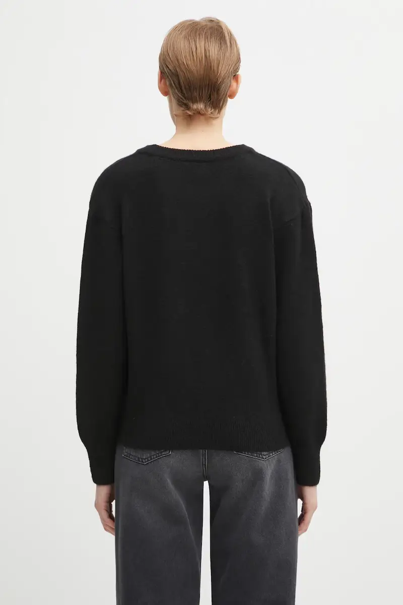 maglione in misto lana W' Guide Club Sweater donna colore nero I035386.K02XX miniatura 3