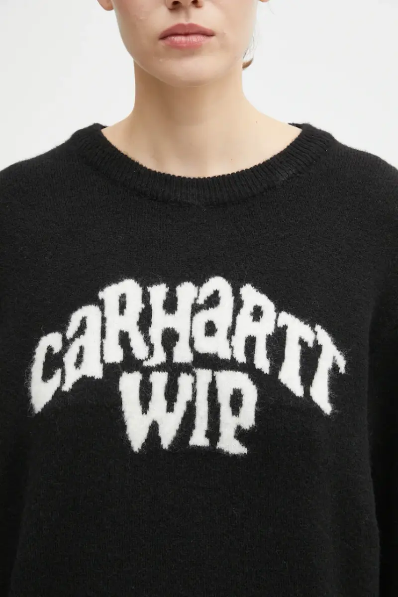 maglione in misto lana W' Guide Club Sweater donna colore nero I035386.K02XX miniatura 4