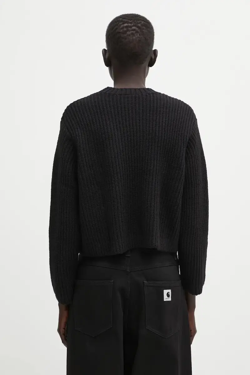 maglione in misto lana W' Mira Sweater donna colore nero I035382.89XX miniatura 3