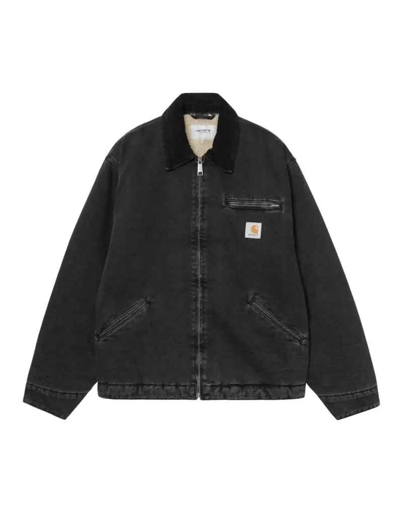 OG Detroit Jacket giacca invernale con interno in pile - Black/black stone washed XS