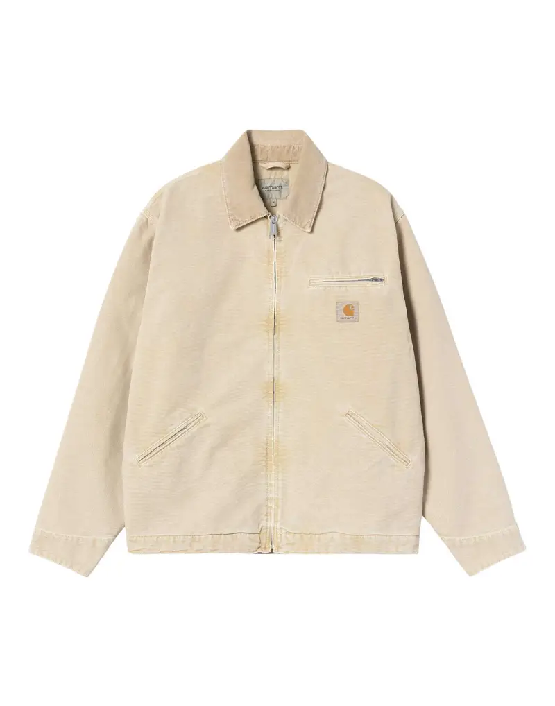 Carhartt Wip OG Detroit Jacket giacca leggera con colletto - Dusty H Brown chalk washed S