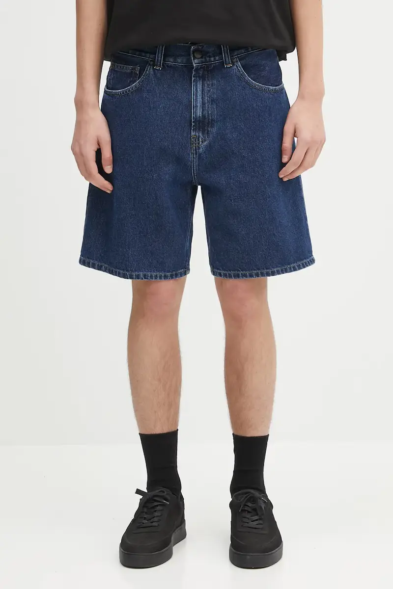 pantaloncini di jeans in cotone Nolan Short colore blu navy I034869.106