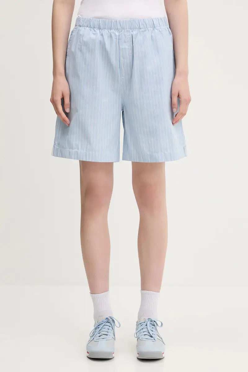 pantaloncini in cotone Nota Short donna colore blu I034554