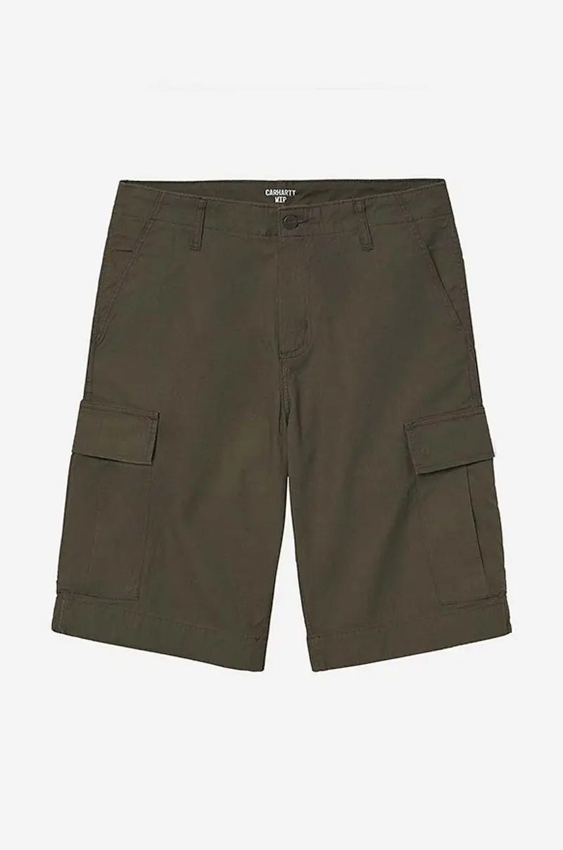 pantaloncini in cotone Regular Cargo Short Verde miniatura 3