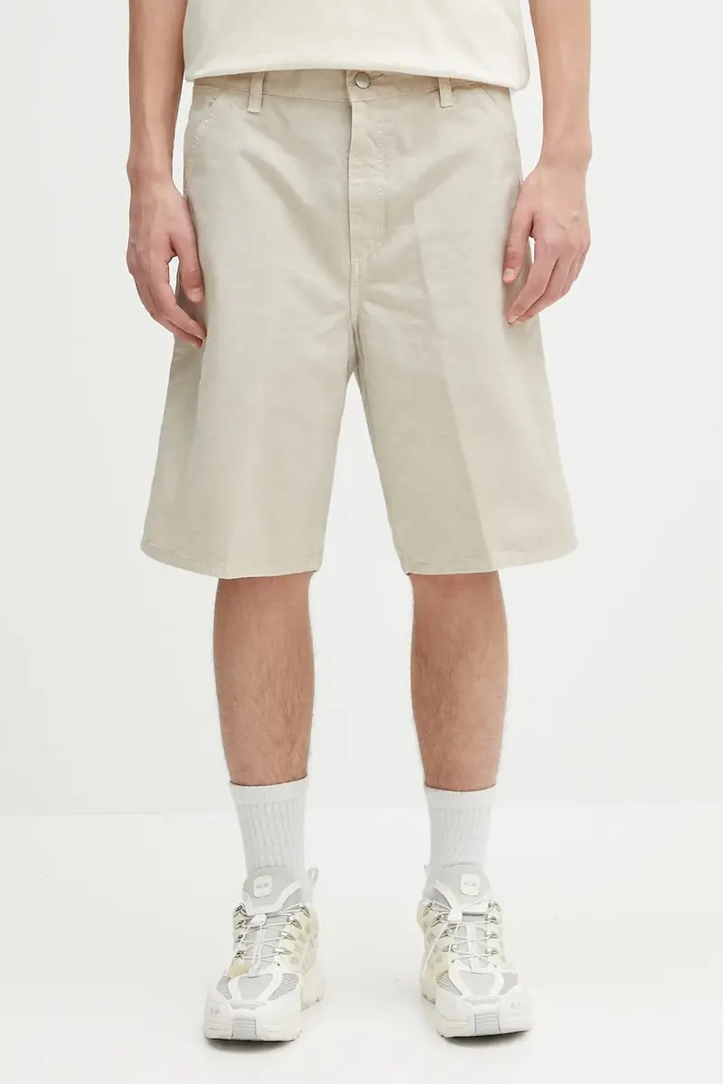 pantaloncini in cotone Single Knee Short colore beige I031504.2LPGD