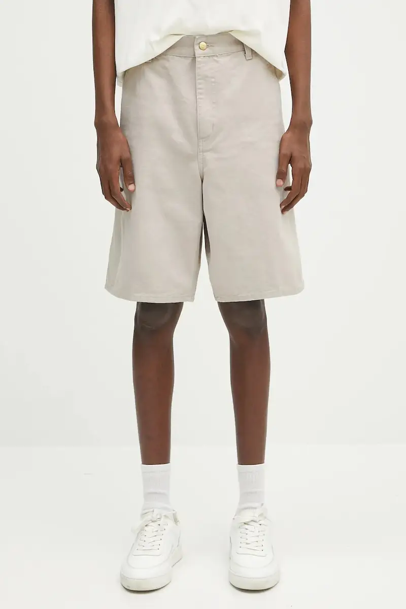 pantaloncini in cotone Single Knee Short uomo colore beige I034797.2OR4O