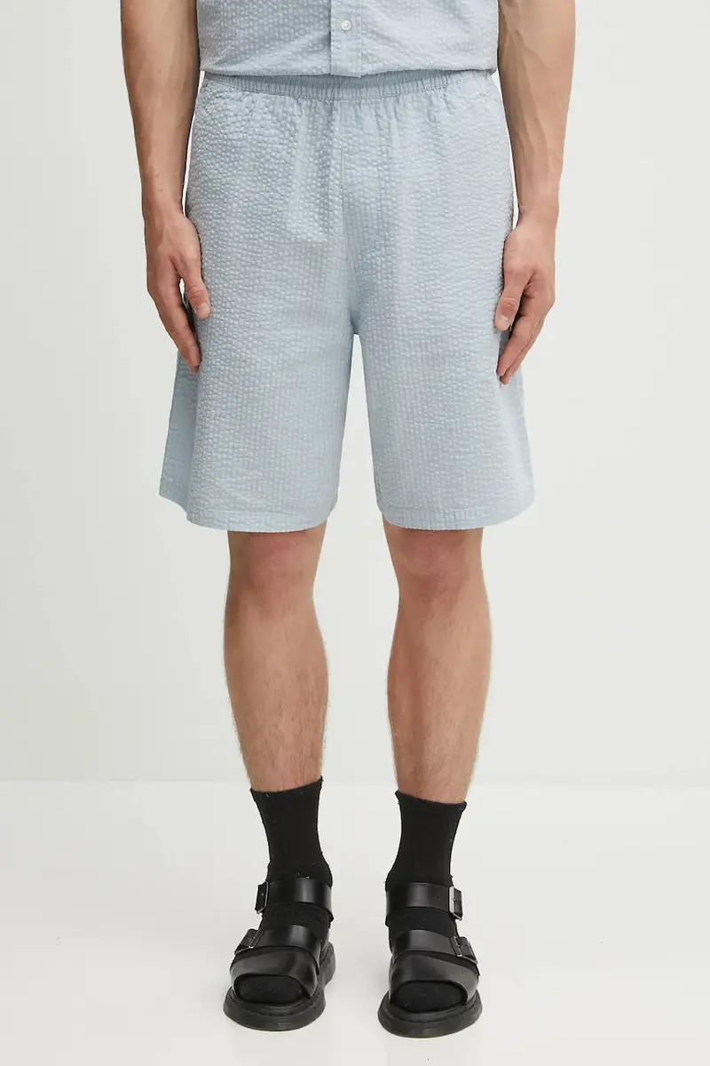 pantaloncini in cotone Toland uomo colore blu I035152.31SXX