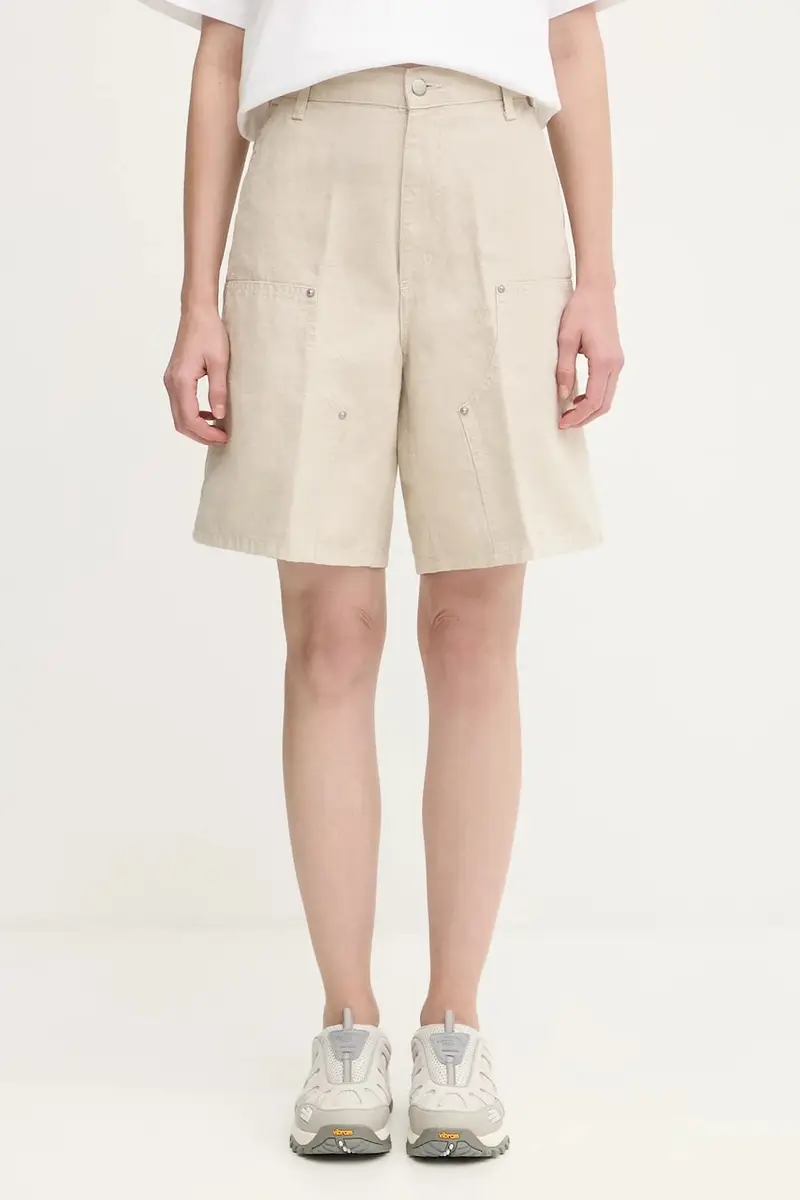 pantaloncini in lino misto W' Branford Double Knee donna colore beige I035574.502