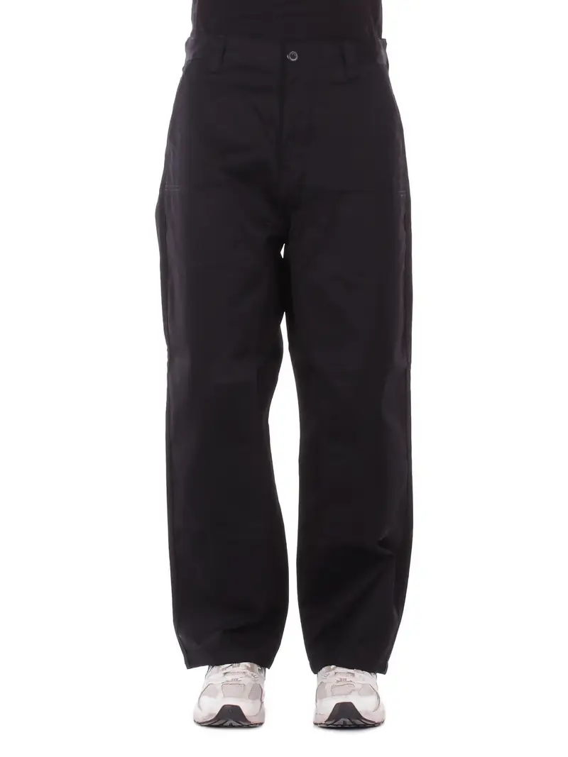 Pantalone Uomo CARHARTT WIP Black rinsed Brady double knee chino pant