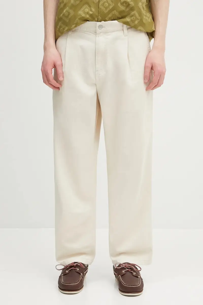 pantaloni in cotone Albert Pant colore beige I034804.502