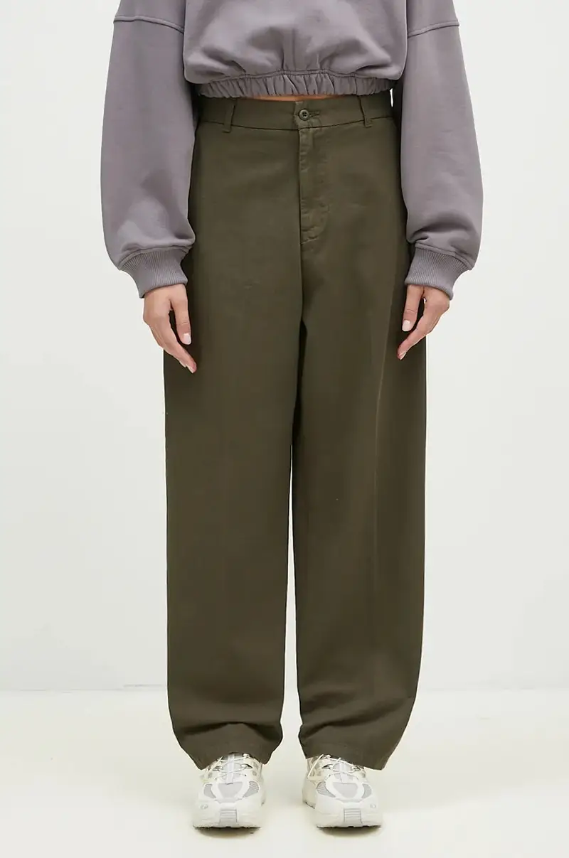 pantaloni in cotone Brady Pant colore verde I033770.666GT