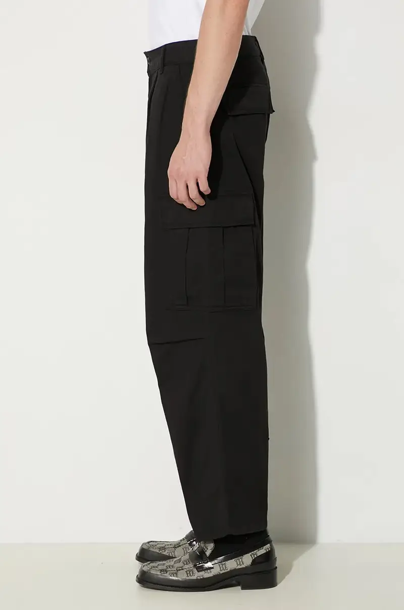 pantaloni in cotone Cole Cargo Pant Nero miniatura 2