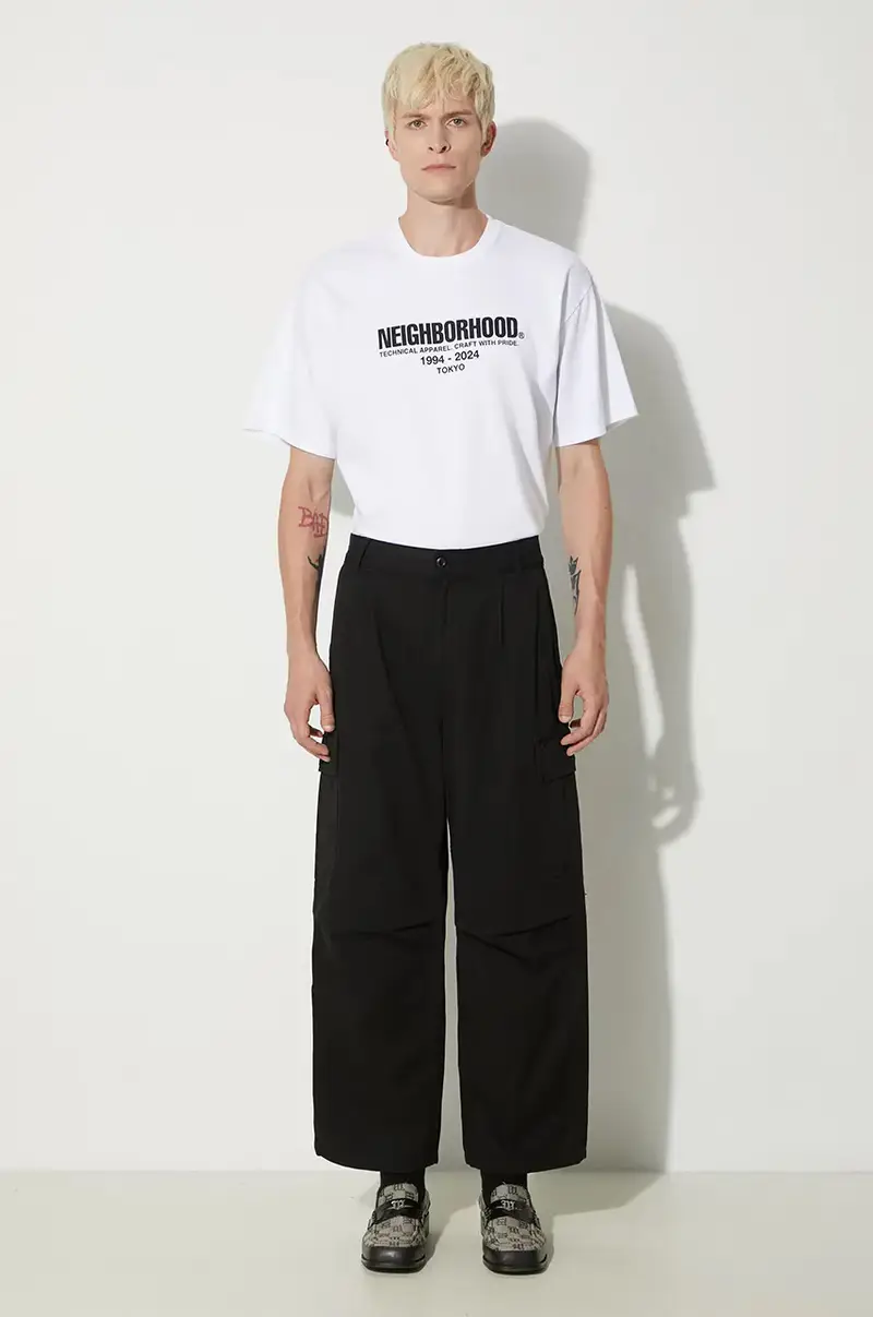 pantaloni in cotone Cole Cargo Pant Nero miniatura 5