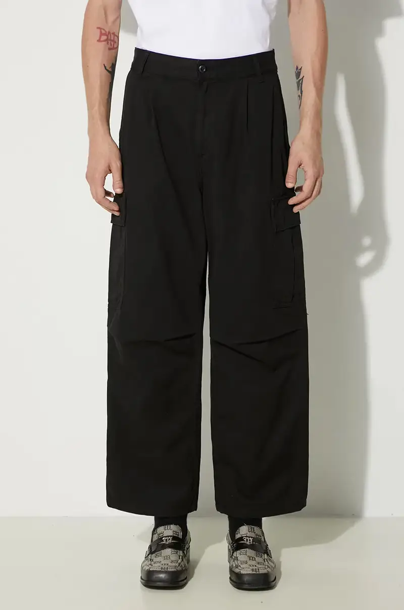 pantaloni in cotone Cole Cargo Pant Nero
