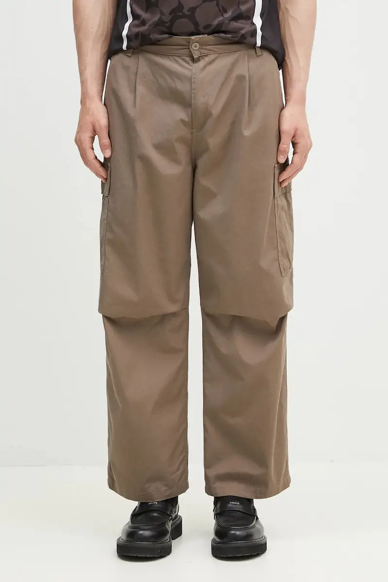 pantaloni in cotone Cole Cargo Pant uomo colore verde I030477.1YJ02