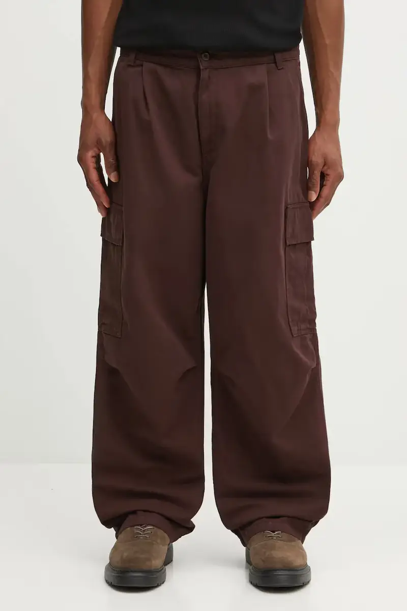 pantaloni in cotone Cole Cargo Pant uomo colore violetto I031218.33HGD