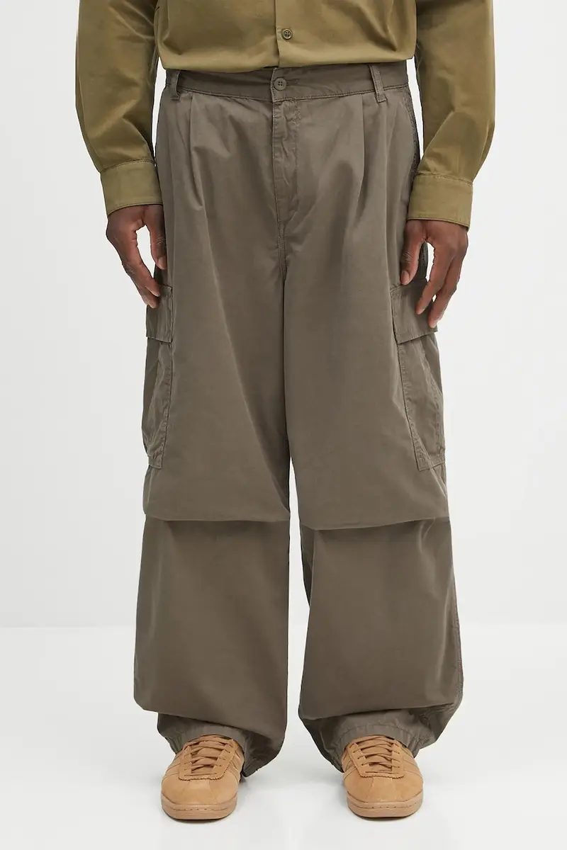 pantaloni in cotone Cole Cargo uomo colore verde I035565.2ZZGD