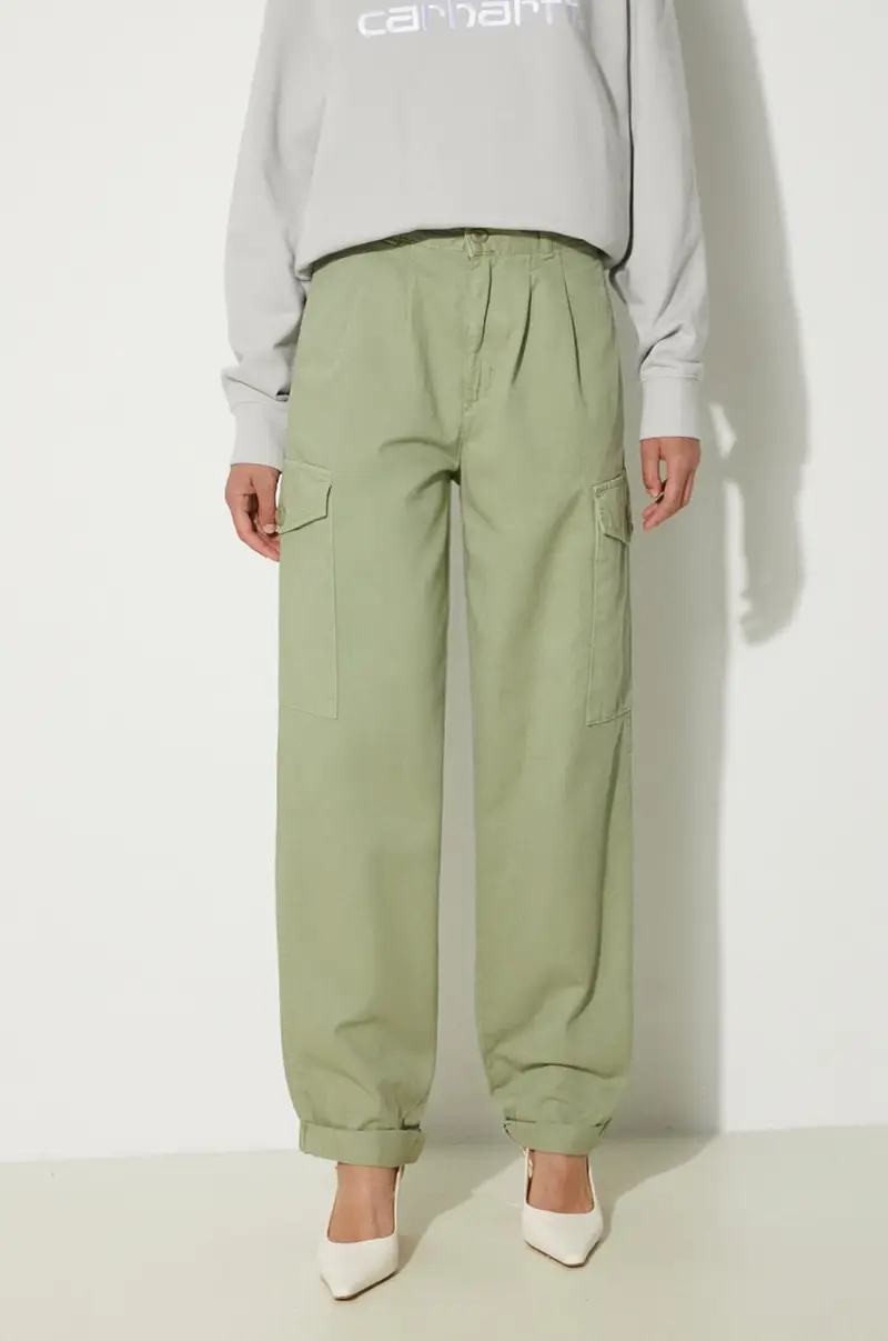 pantaloni in cotone Collins Pant colore verde I029789.29MGD