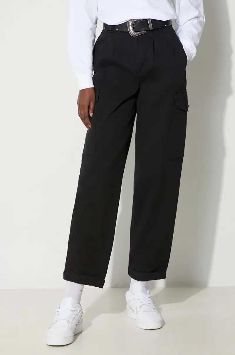 pantaloni in cotone colore nero