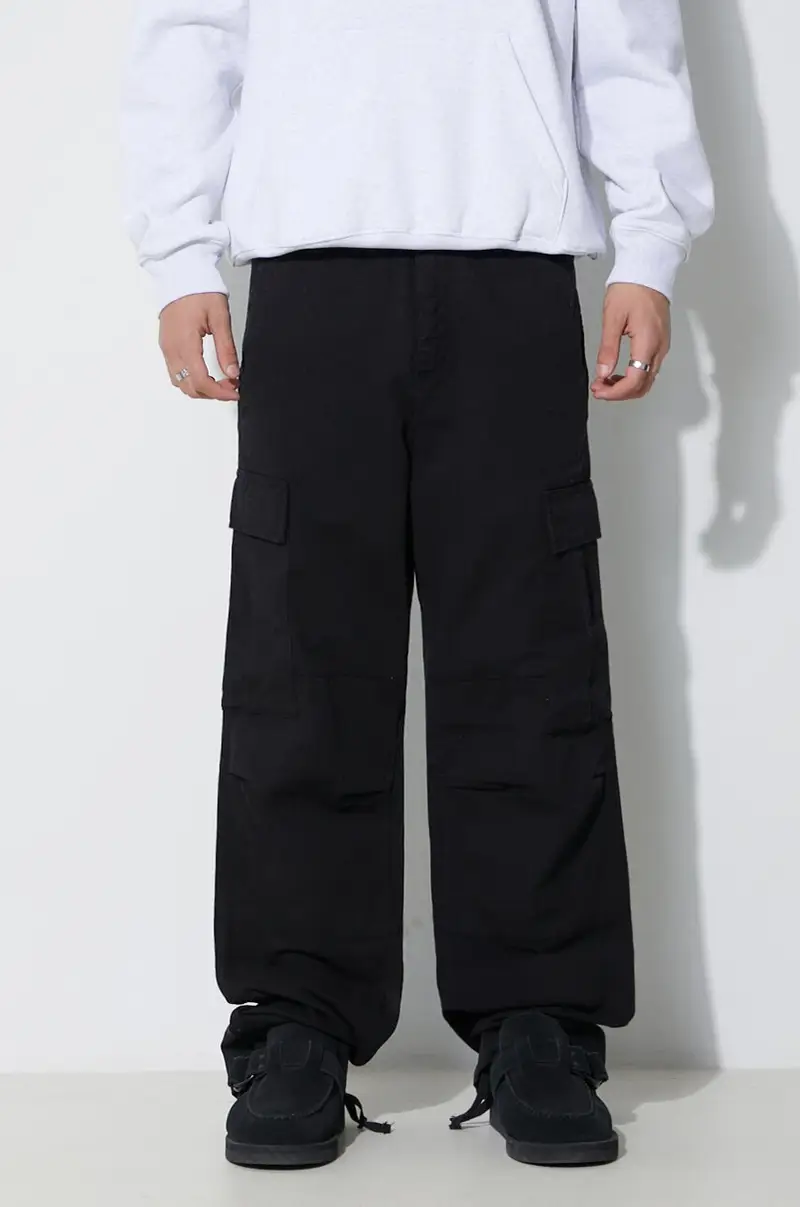 pantaloni in cotone colore nero