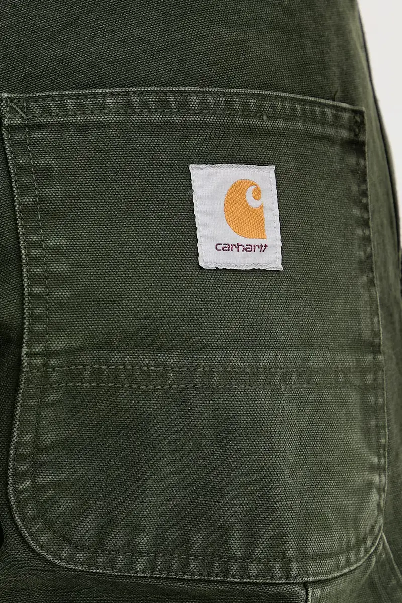 pantaloni in cotone Double Knee Pant colore verde I034796.494O miniatura 4