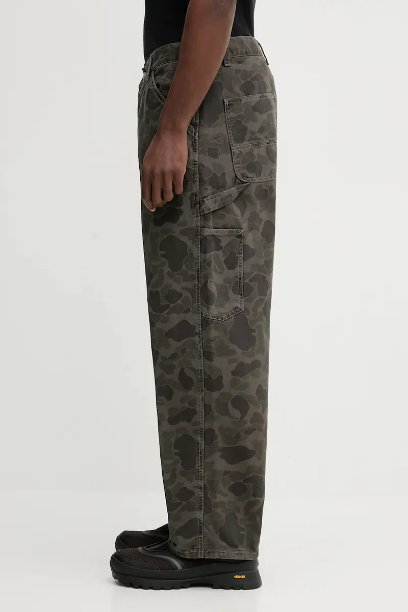 pantaloni in cotone Duck Single Knee Pant uomo colore verde I033896.3ELGD miniatura 2