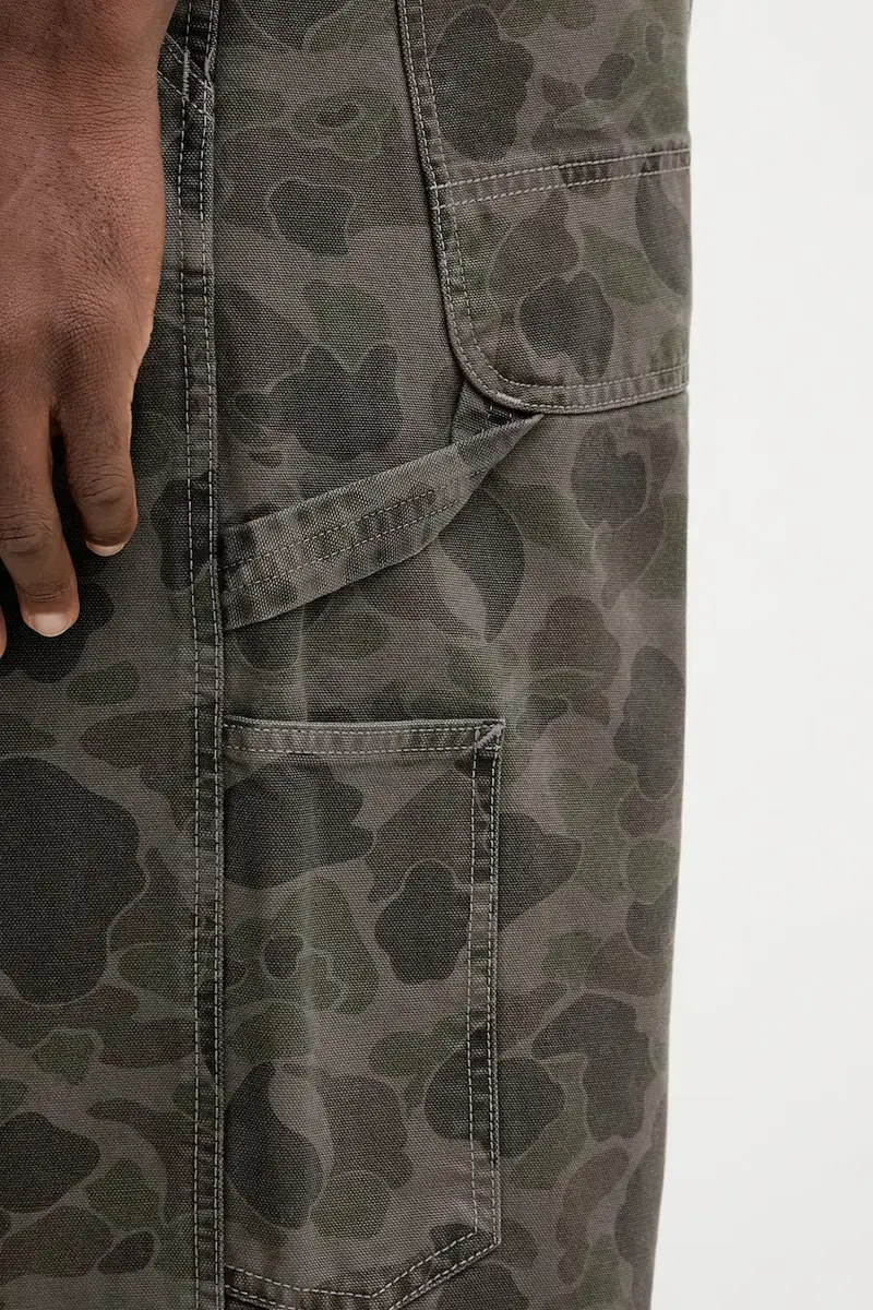 pantaloni in cotone Duck Single Knee Pant uomo colore verde I033896.3ELGD miniatura 4