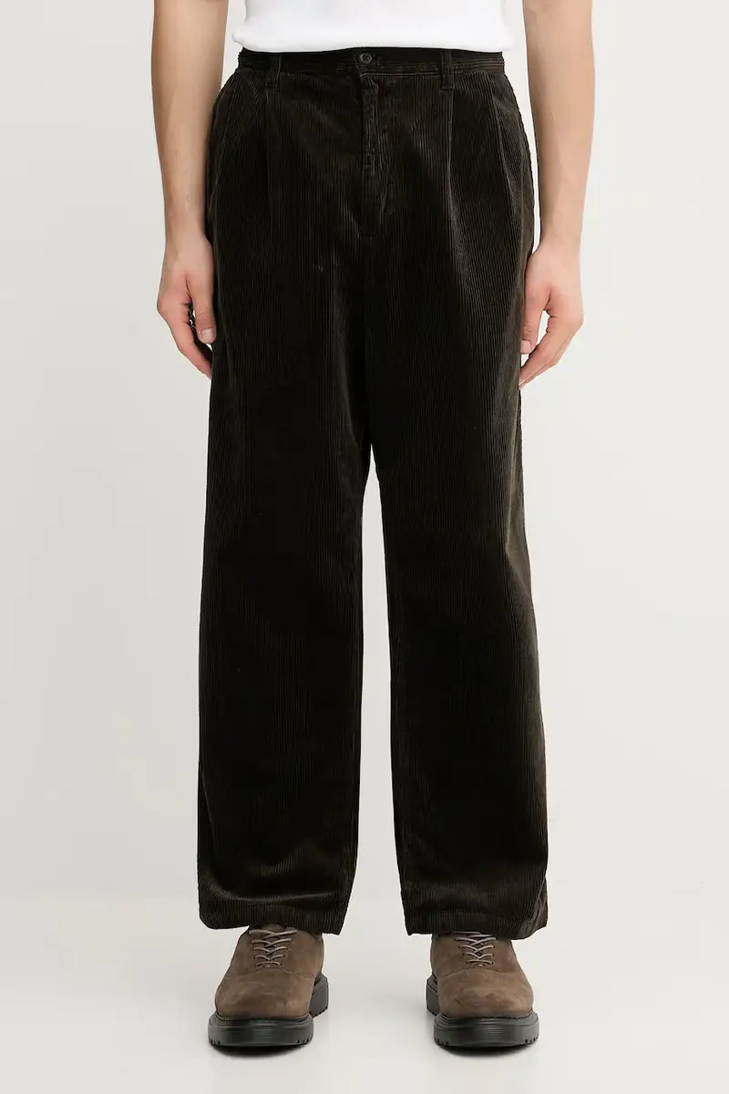 pantaloni in cotone Evan Pant uomo colore verde I033757.4702