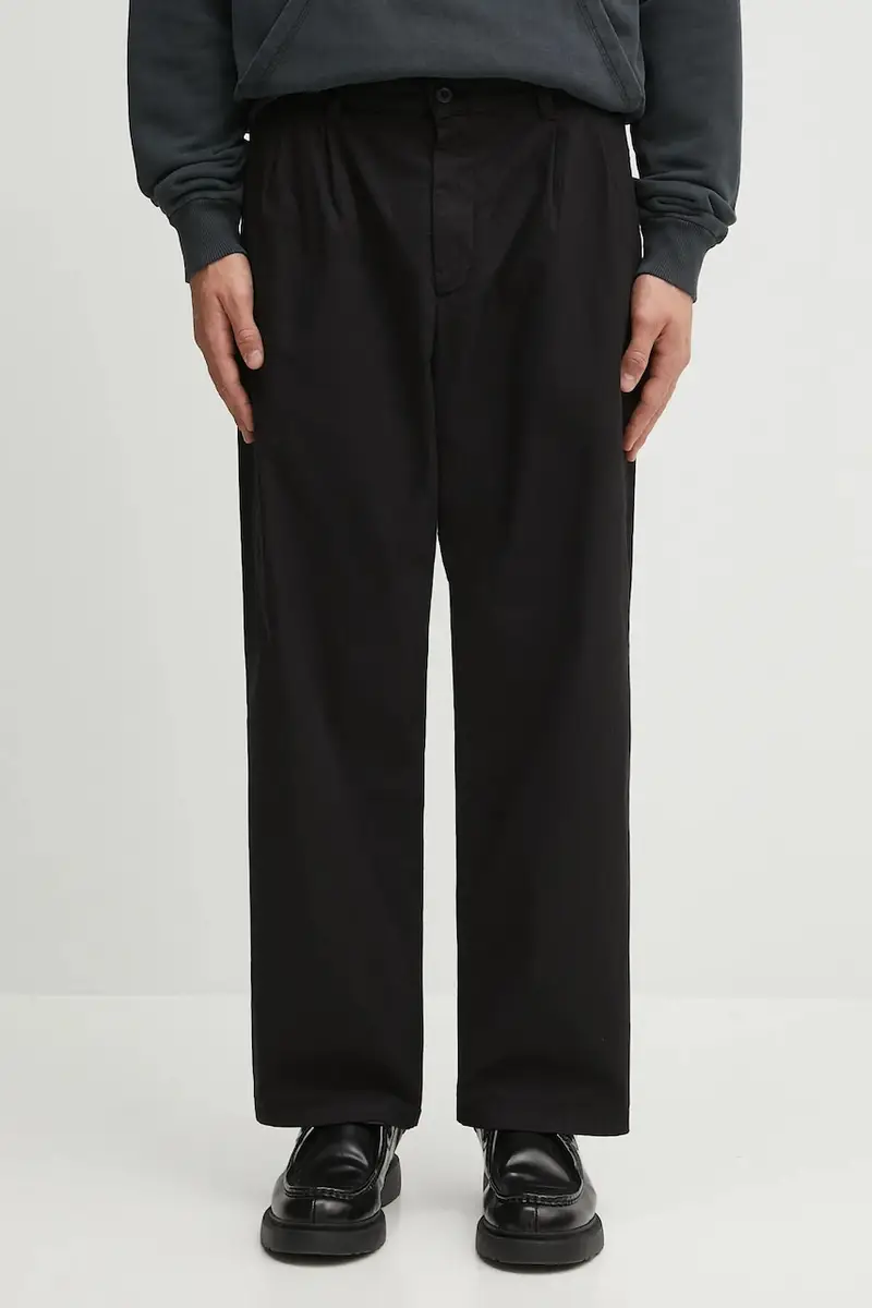 pantaloni in cotone Evan uomo colore nero I035563.89GD