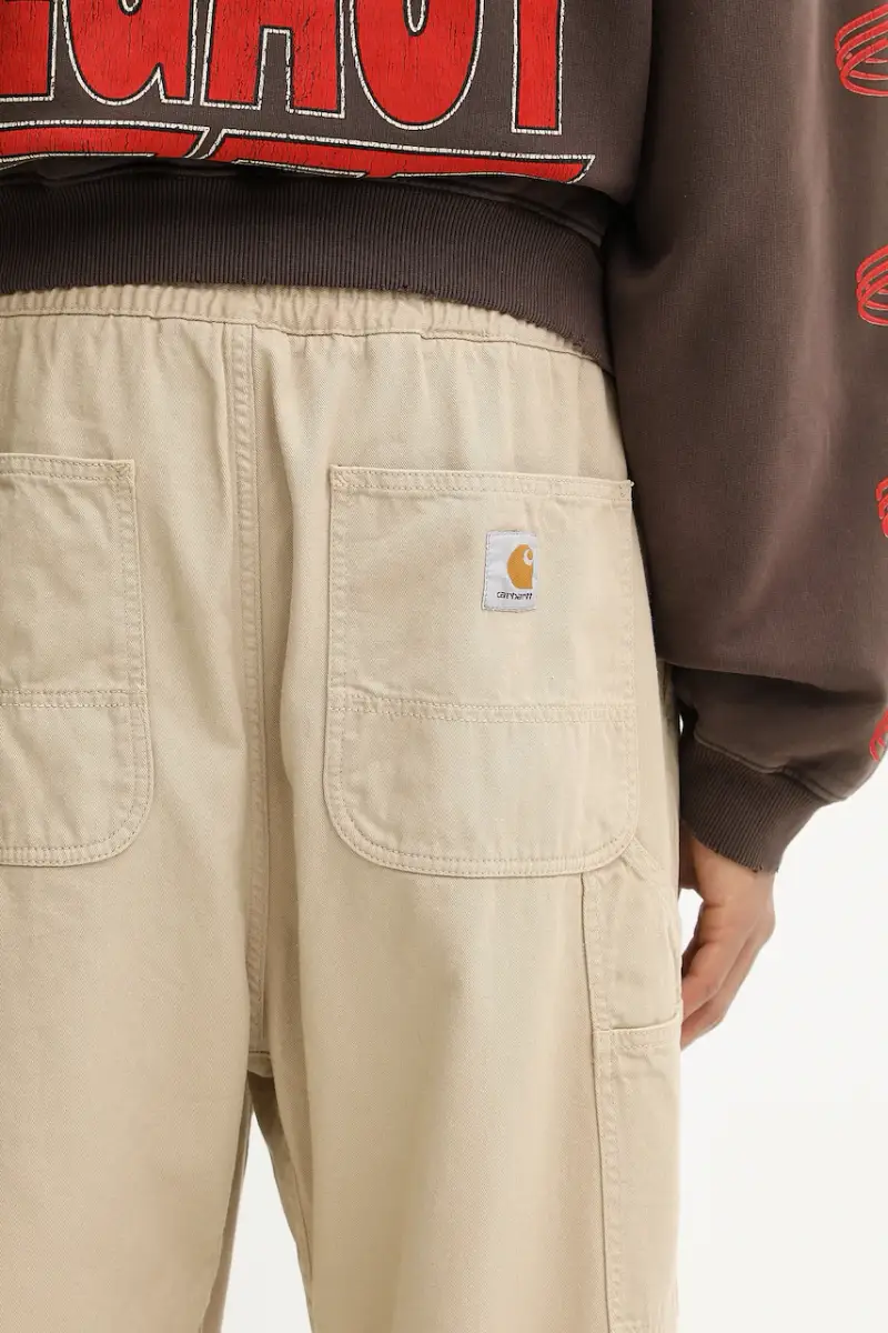 pantaloni in cotone Flint Pant uomo colore beige I029919.G1GD miniatura 4