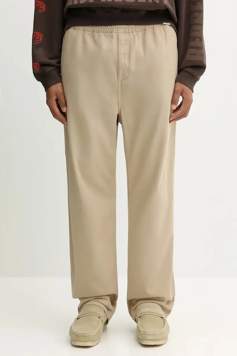 pantaloni in cotone Flint Pant uomo colore beige I029919.G1GD