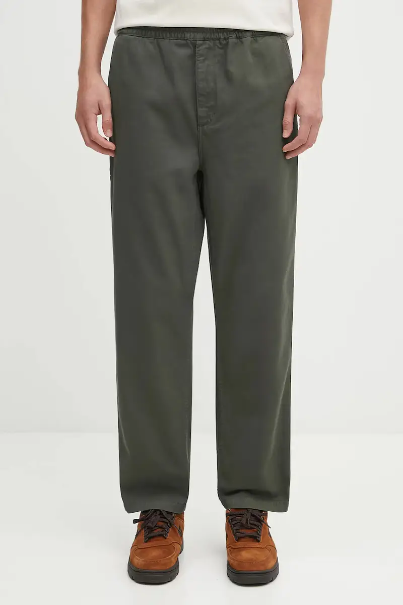 pantaloni in cotone Flint Pant uomo colore verde I029919.2ZXGD