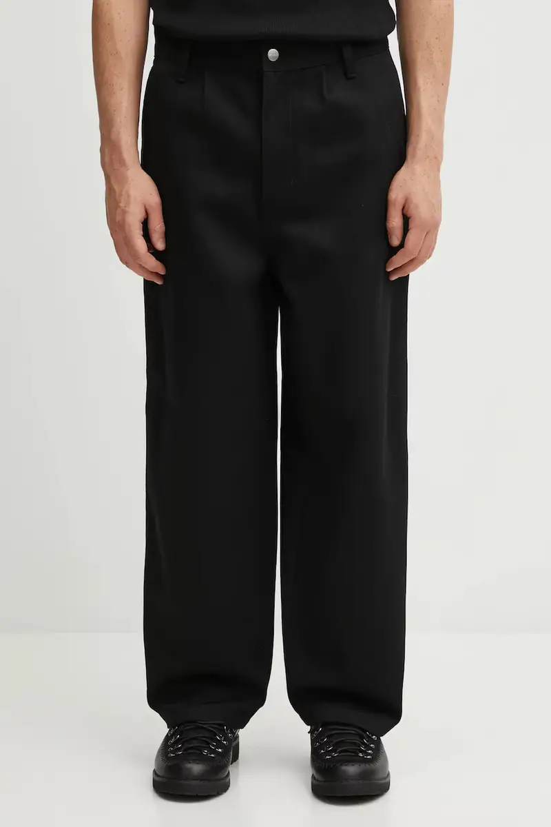 pantaloni in cotone Holden Pant uomo colore nero I035670.8901