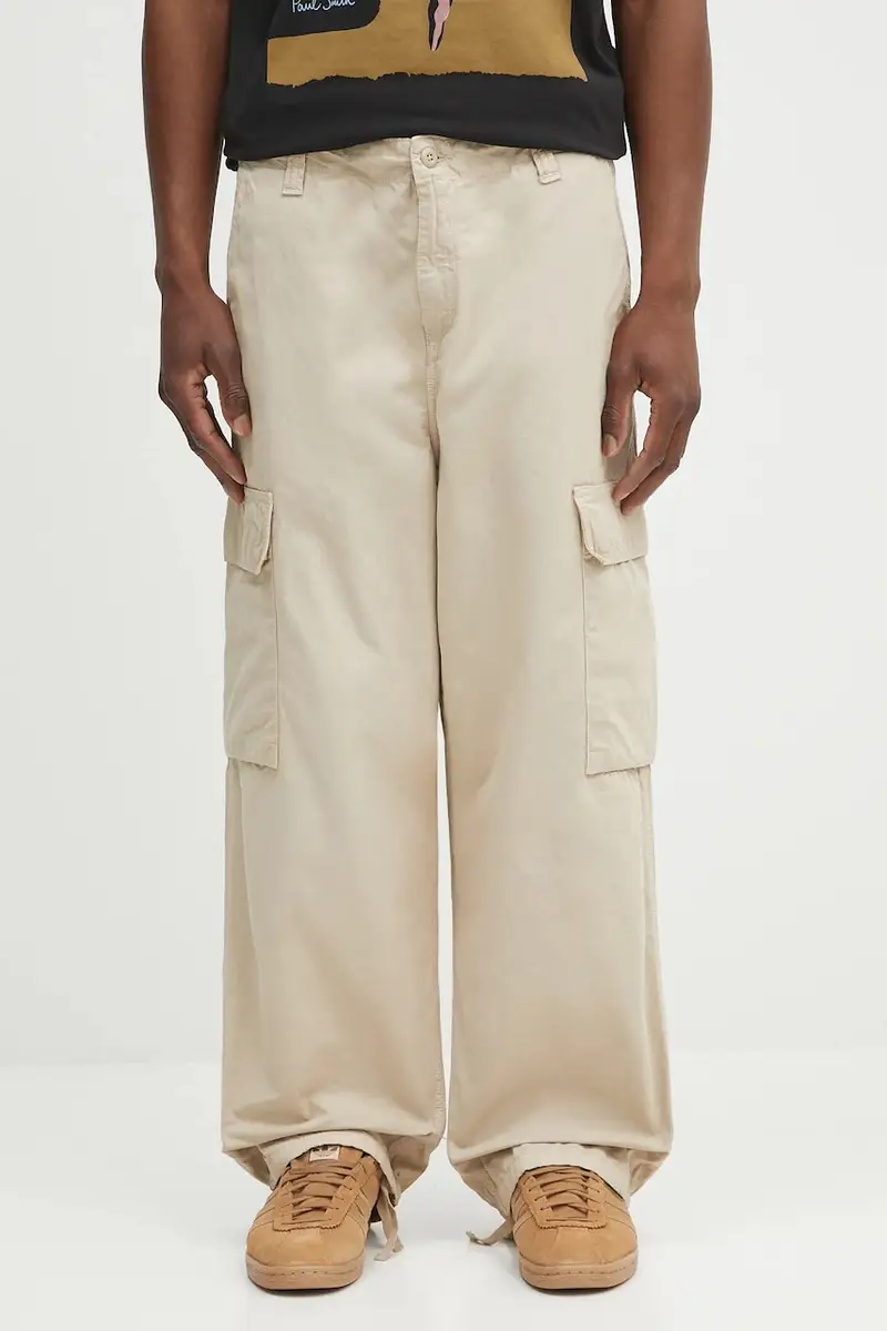 pantaloni in cotone Kade Cargo uomo colore beige I035564.G1GD