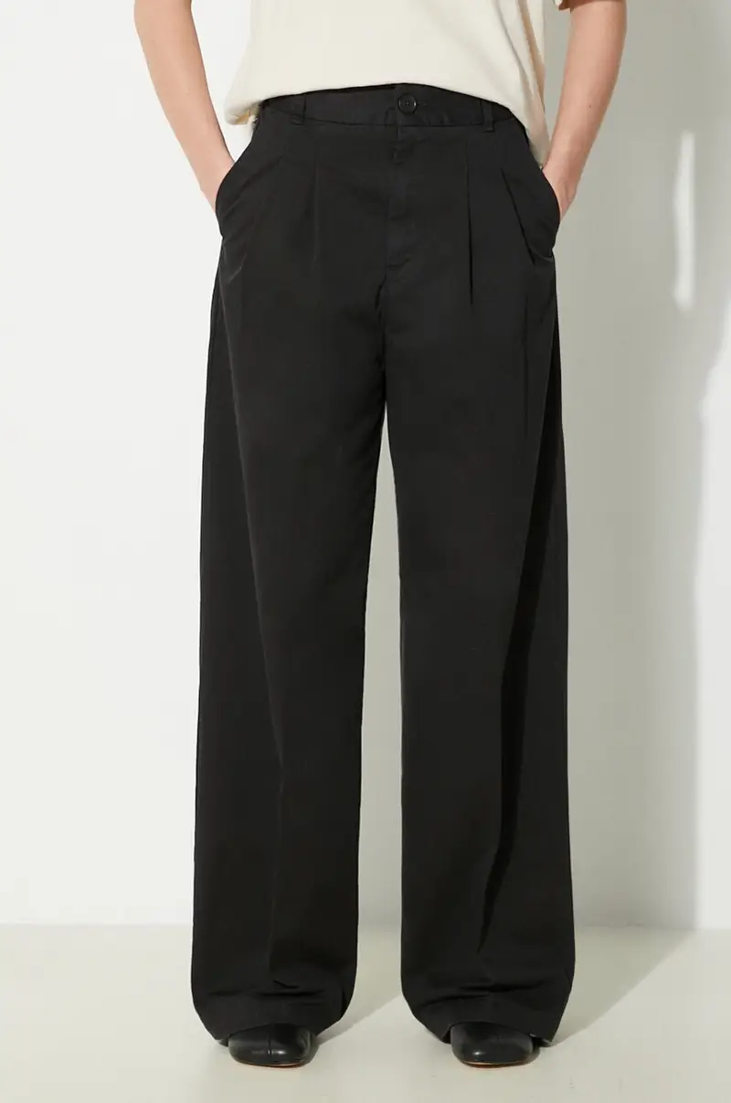 pantaloni in cotone Leola Pant colore nero I033147.8906