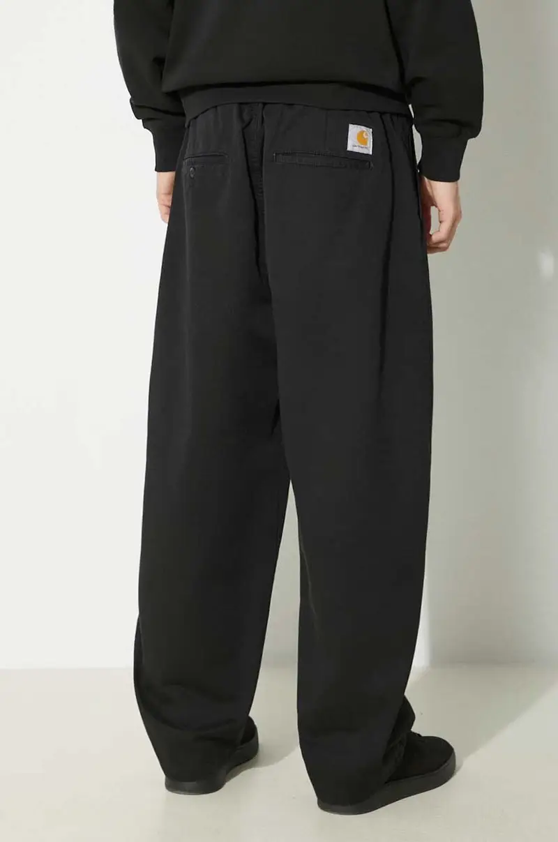 pantaloni in cotone Marv Pant colore nero I033129.8906 miniatura 3