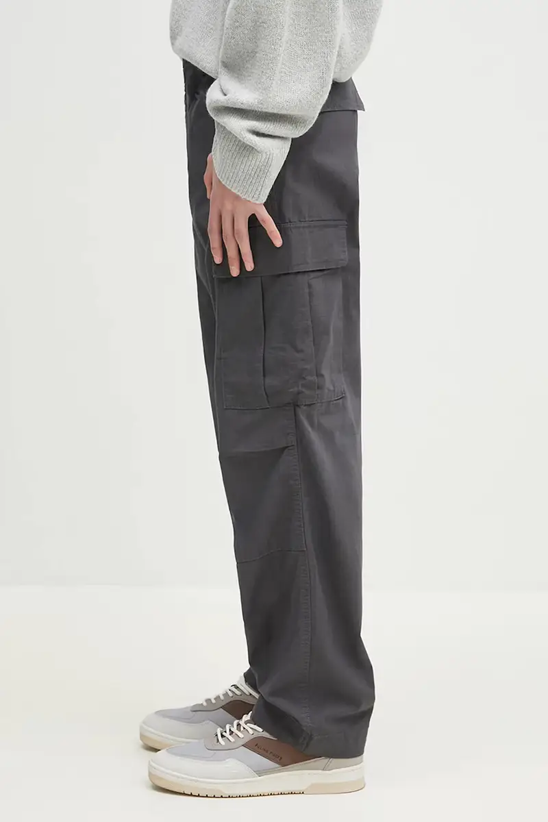 pantaloni in cotone Regular Cargo Pant colore grigio I032467.8702 miniatura 2