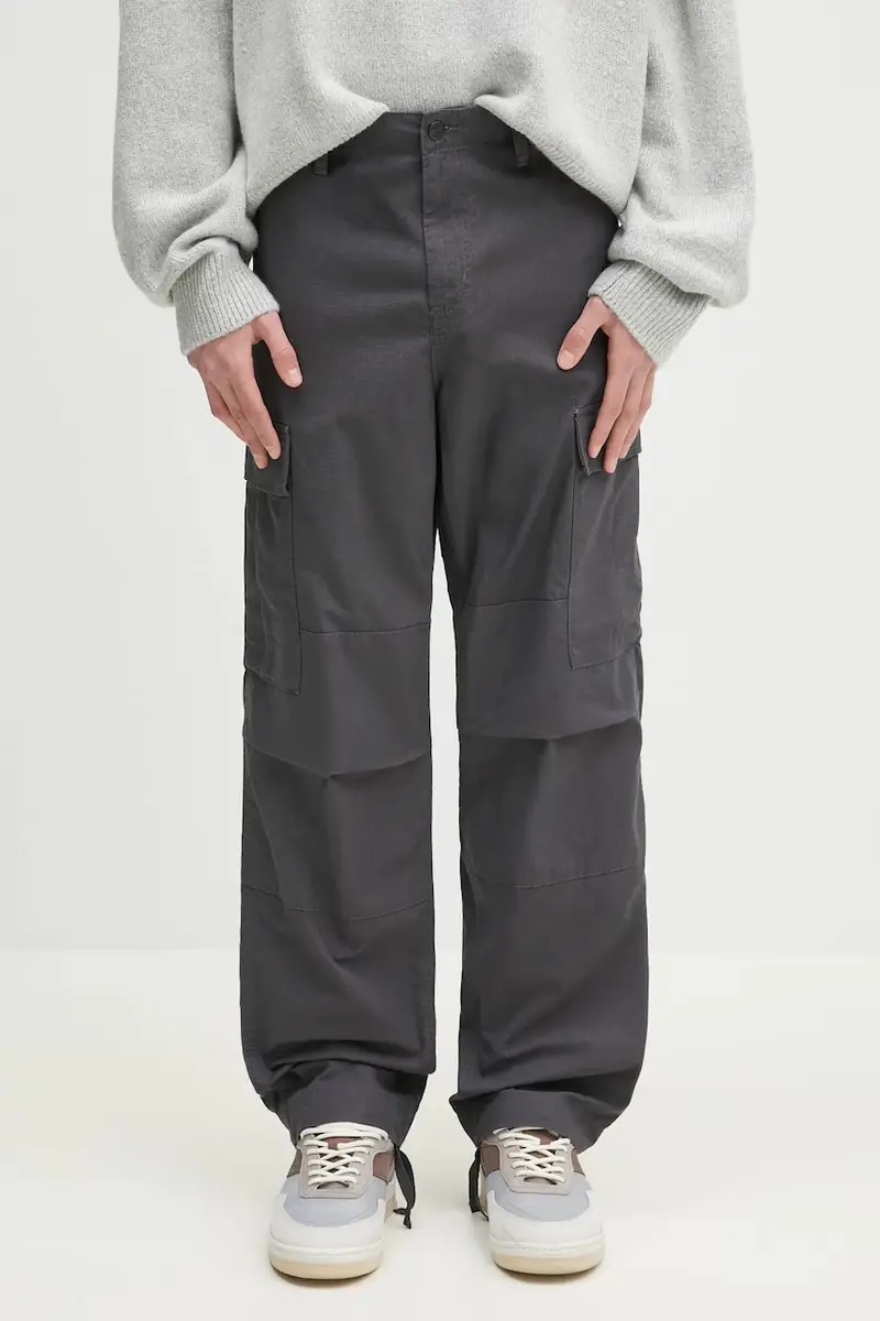 pantaloni in cotone Regular Cargo Pant colore grigio I032467.8702
