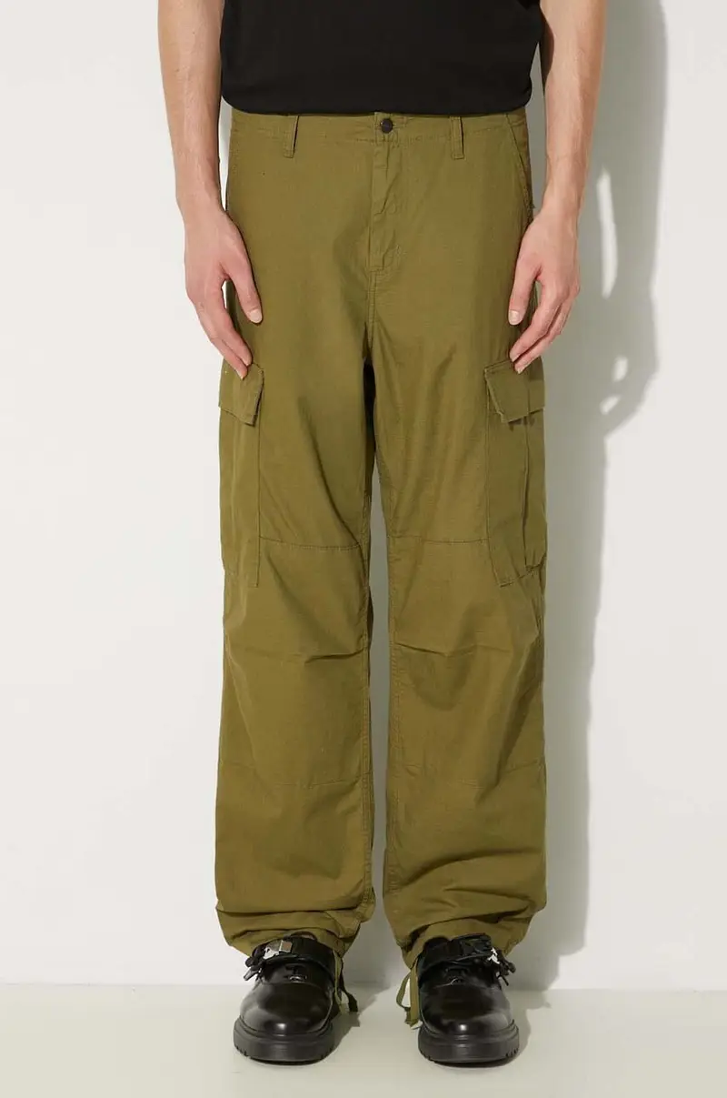 pantaloni in cotone Regular Cargo Pant colore verde I032467.2BQ02