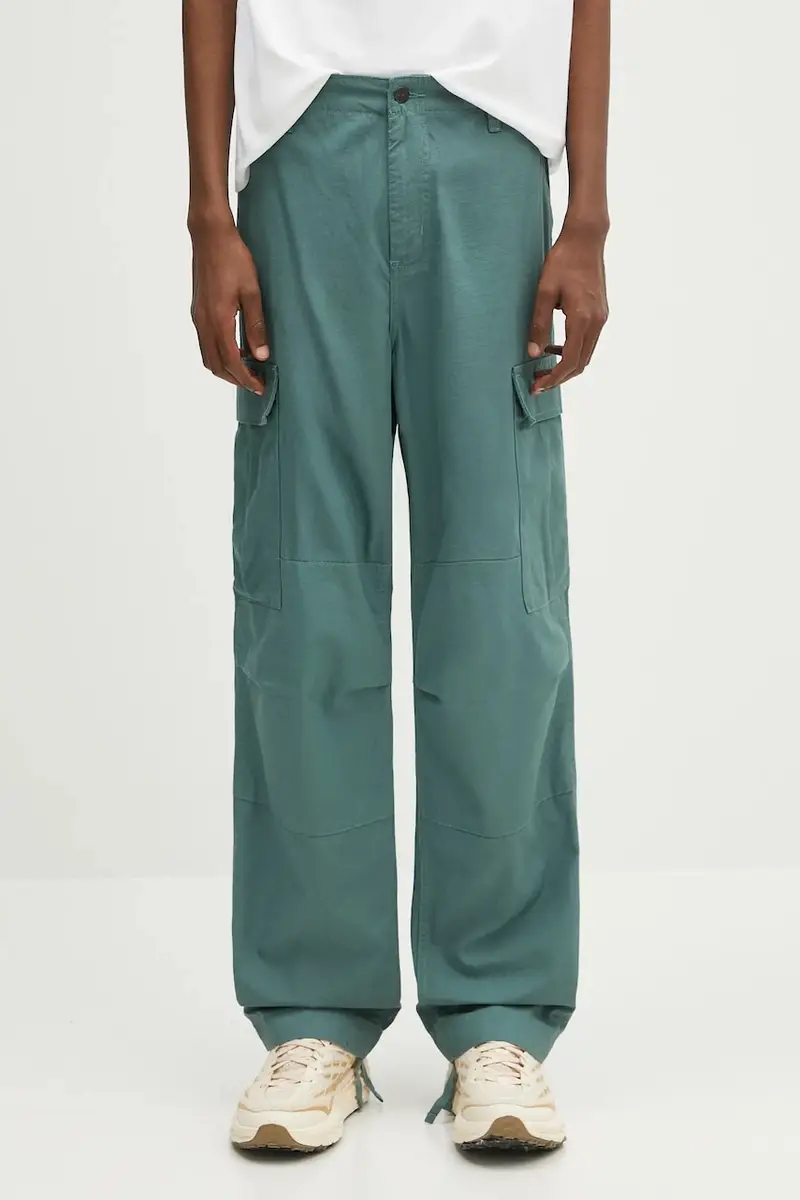 pantaloni in cotone Regular Cargo Pant uomo colore verde I032467.2M202