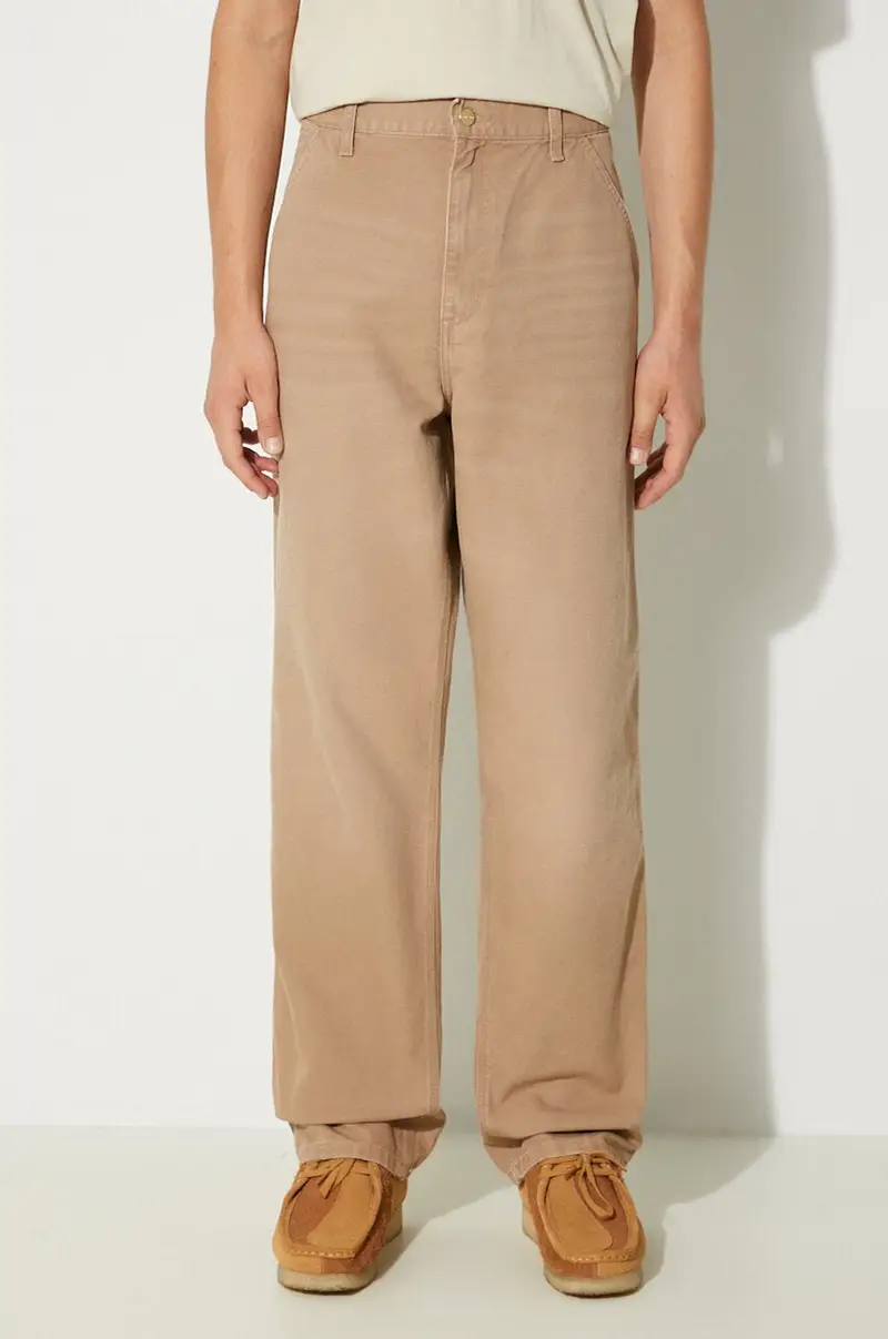 pantaloni in cotone Simple Pant colore beige I031220.2FS3K