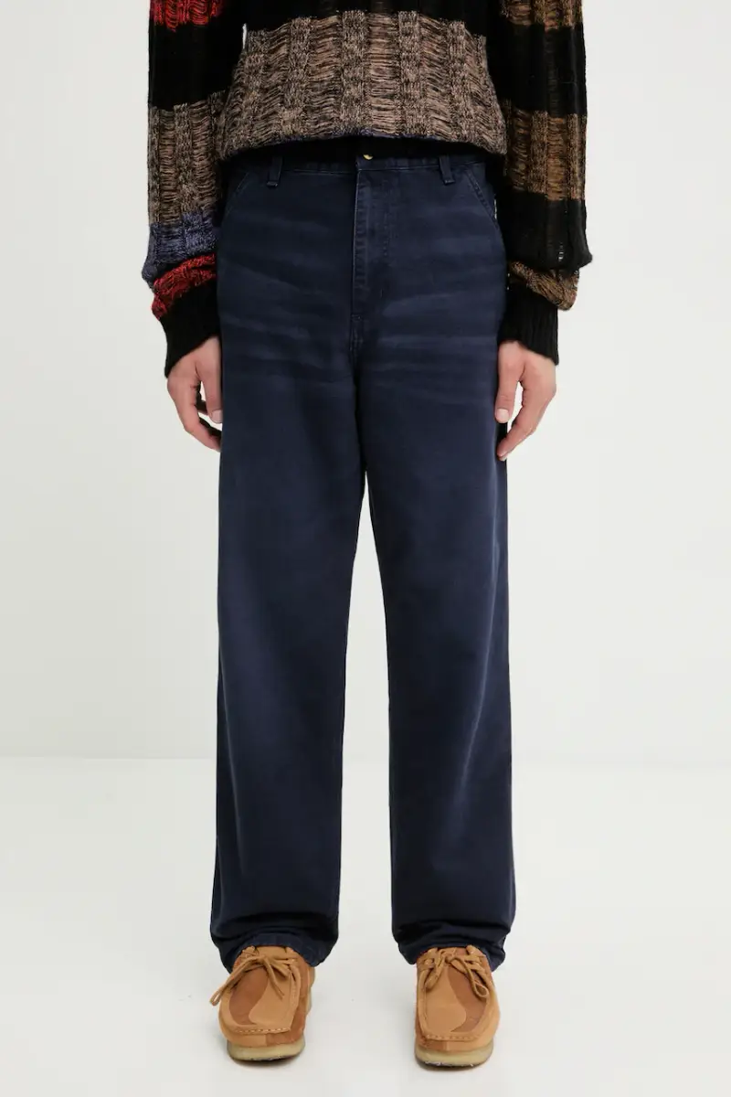 pantaloni in cotone Simple Pant uomo colore blu navy I035643.1C4O