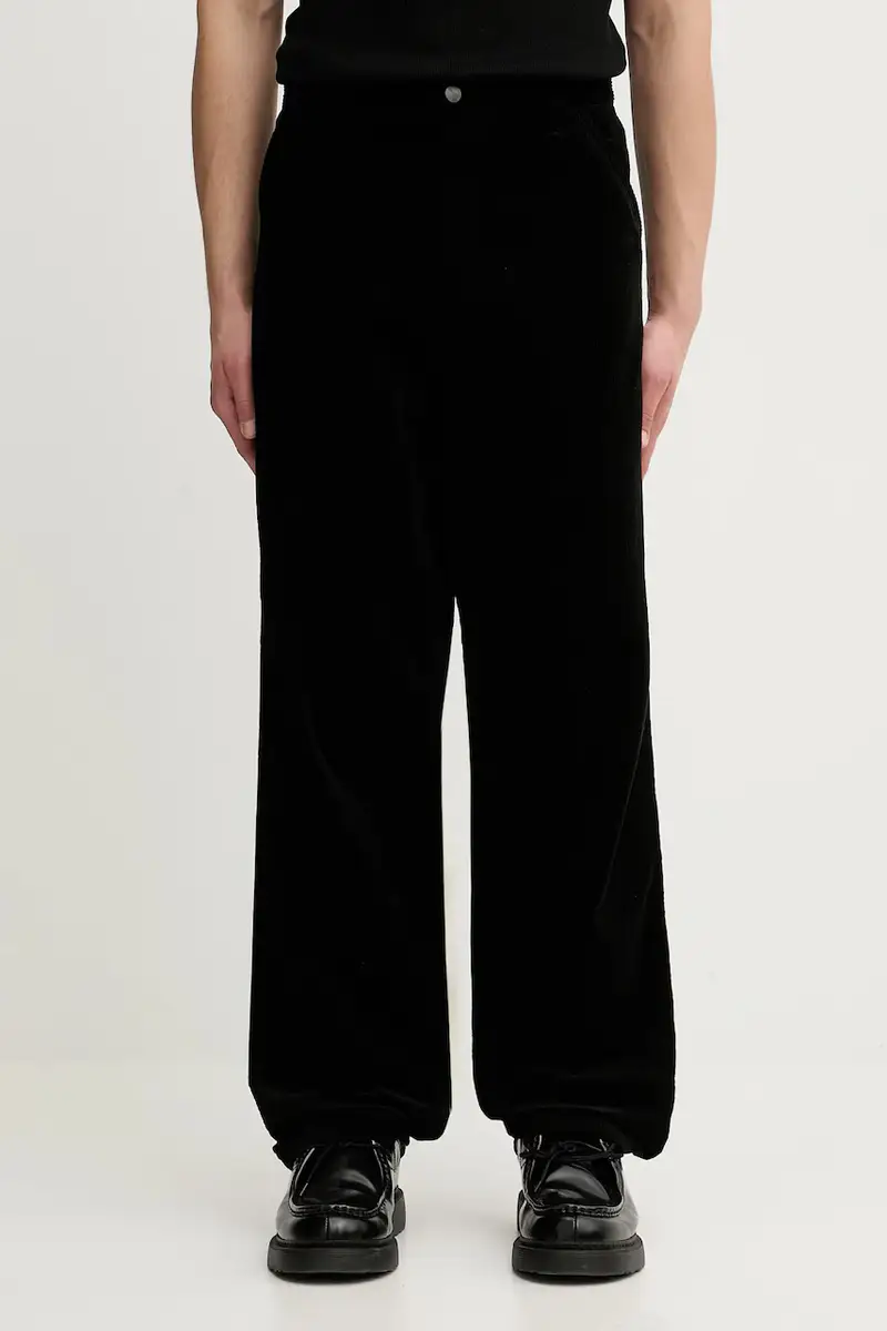 pantaloni in cotone Simple Pant uomo colore nero I027217.8902